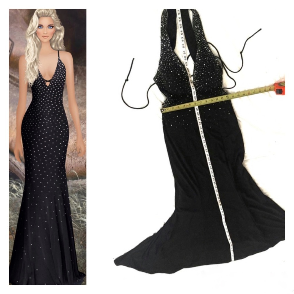 Black Evening Dress by Niki Livas USA Size 4